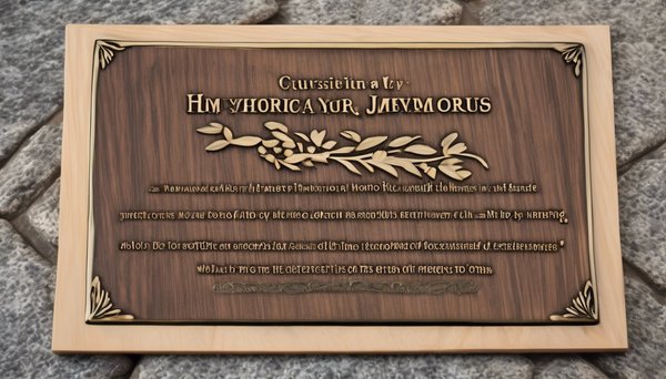 Personnalisez une plaque funéraire pour immortaliser vos souvenirs